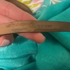 Dolce & Gabbana gold leaf belt 95cm/ 38 in. Dolce & Gabbana | Accessories | Dolce Gabbana Gold Leaf Belt  main image 2